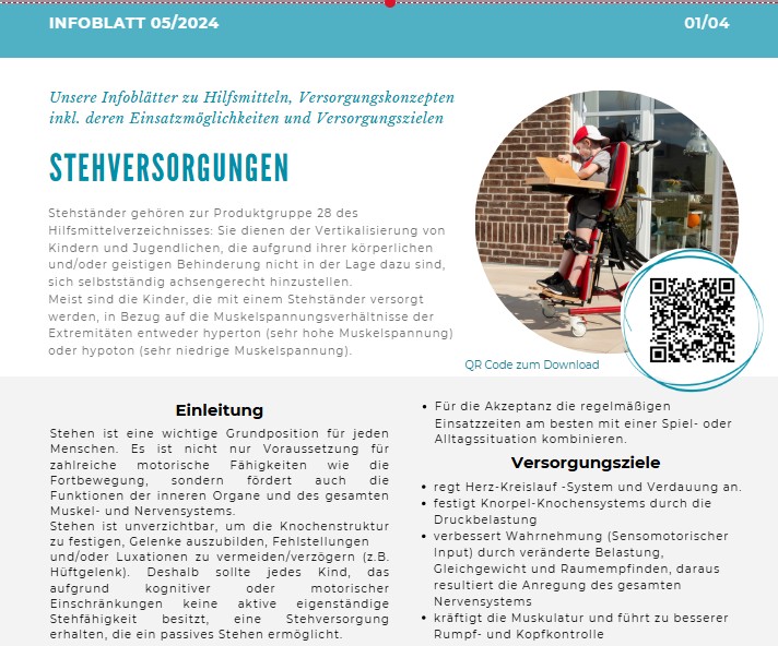 Kompaktes Wissen zur Versorgung mit Stehhilfen