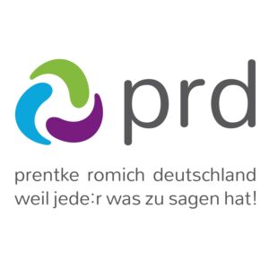 Logo Prentke Romich Deutschland - weil jede:r was zu sagen hat