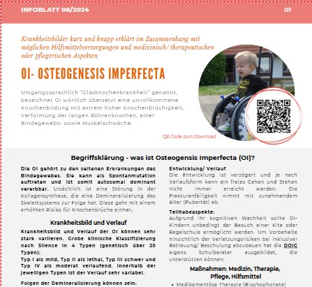 Infoblatt OI - Osteogenesis Imperfecta