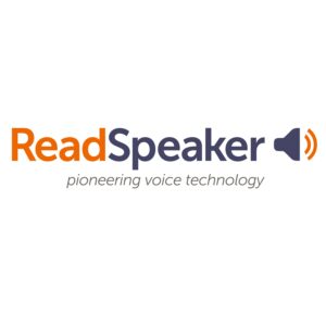 Logo Readspeaker - poineering voice technology