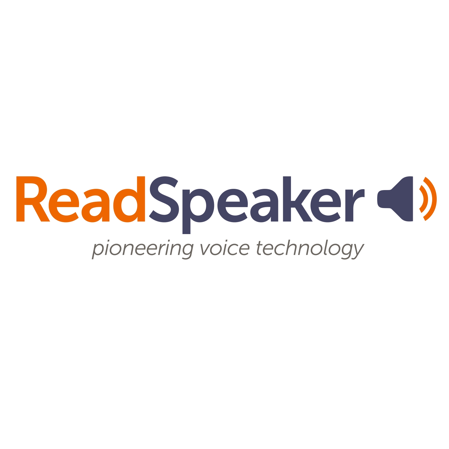 Logo Readspeaker - poineering voice technology