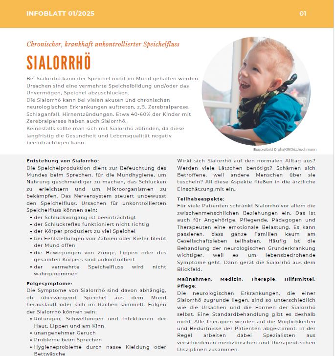 Infoblatt Sialorrhö