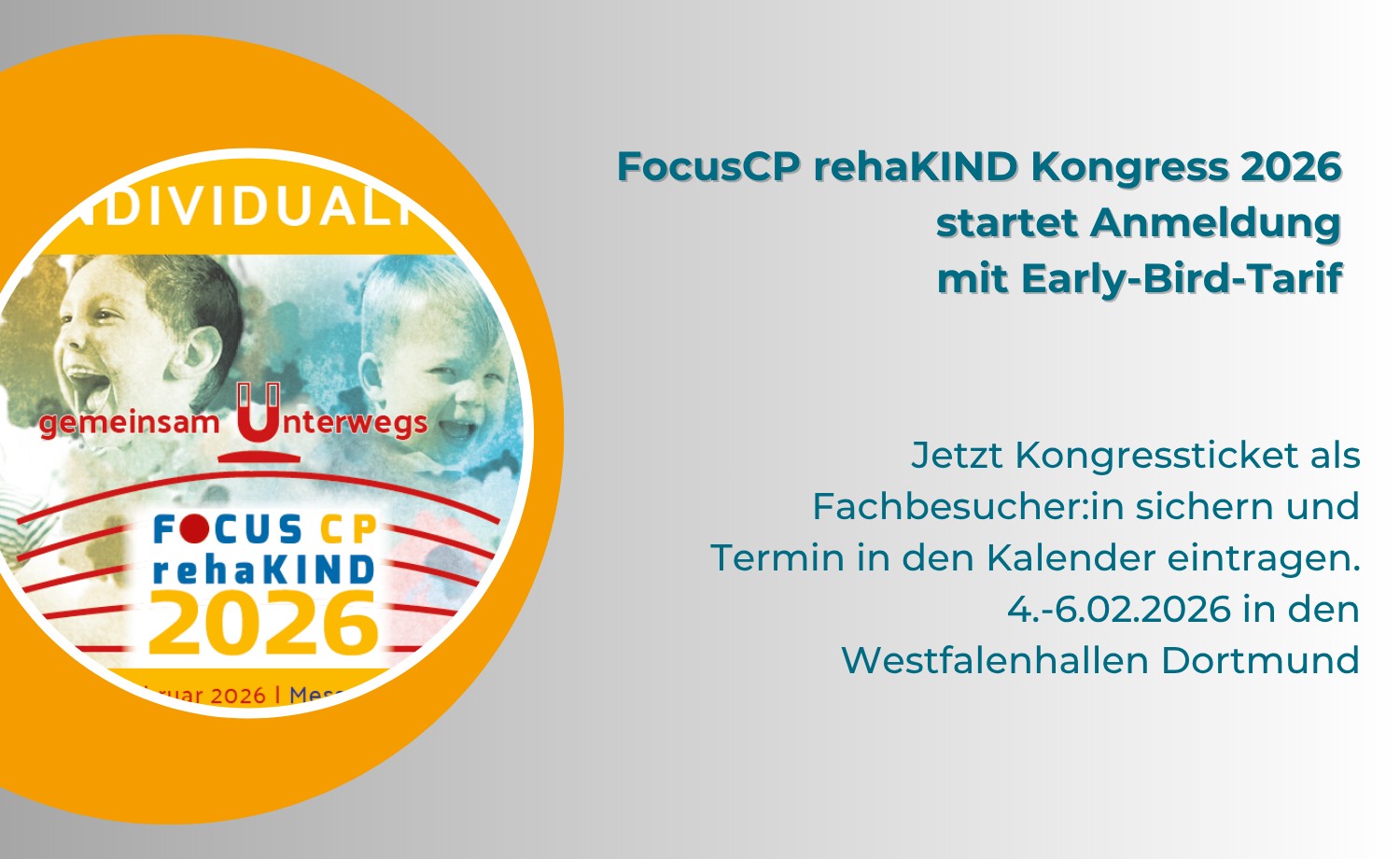 FocusCPrehaKIND Kongress 2026 startet Anmeldung mit Early-Bird-Tarif